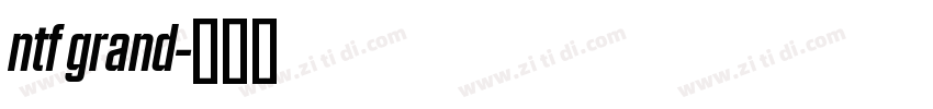 ntf grand字体转换